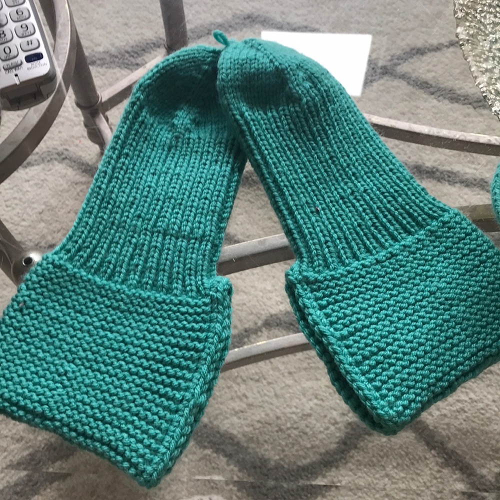 Knitted Booties- Only green available